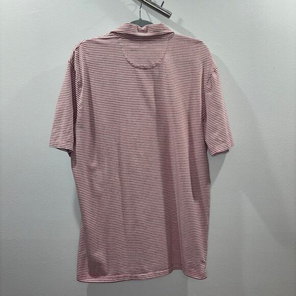 Johnnie-O Hangin' Out Striped Polo Shirt Size Large - Picture 6 of 9